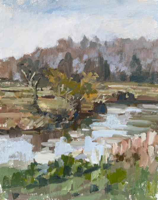 River Itchenor, colour study