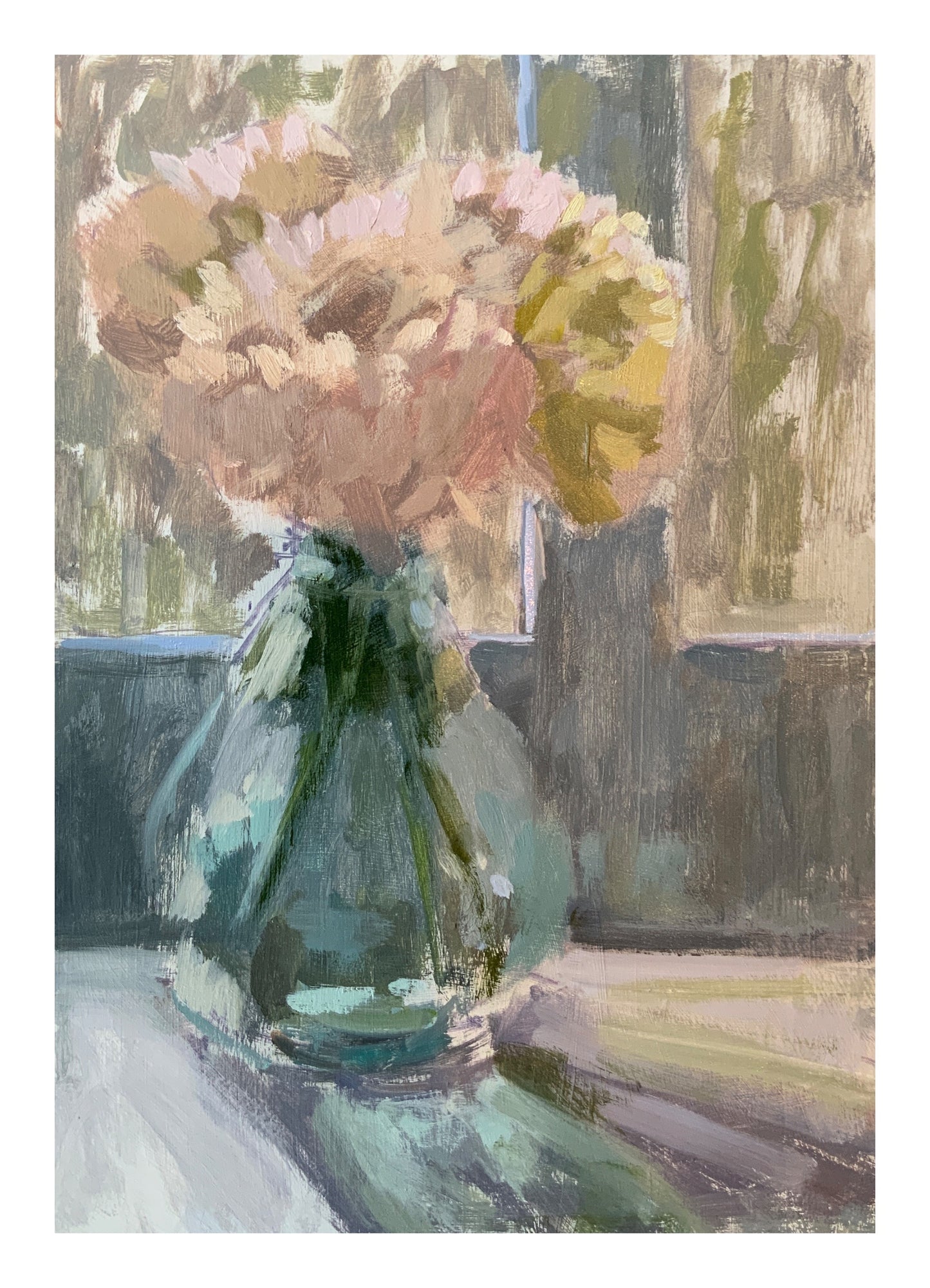 Chrysanthemums Morning Light, SOLD