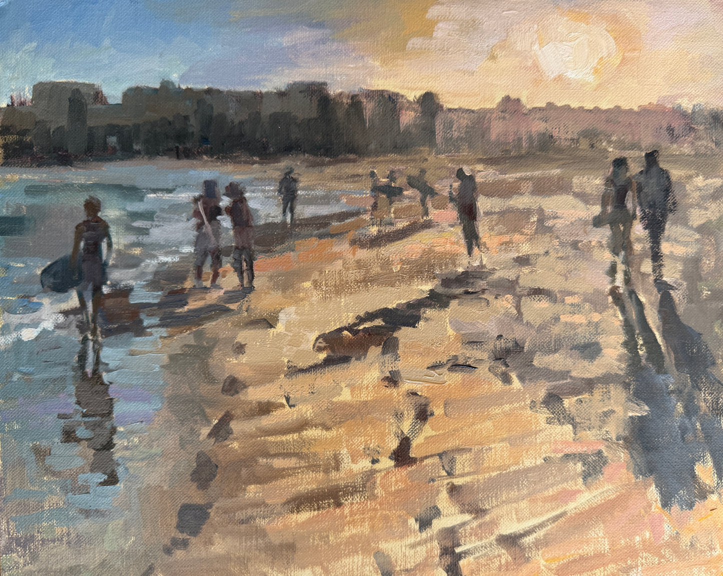 Figures,  Sunset
